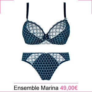 Soutien-gorge classique armatures sans complexe marina bleu marine Marina SANS COMPLEXE