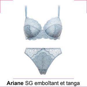 Soutien-gorge emboîtant armatures sans complexe ariane gris nuage Ariane