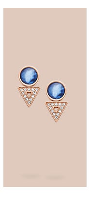 FOSSIL BIJOUX Boucles D'Oreilles Fossil Vintage Iconic JF03009791 - Boucles D'Oreilles Acier Doré Rose