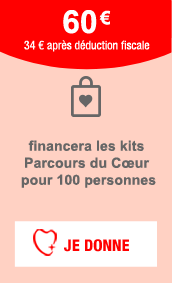 financera les kits Parcours du Cœur pour 100 personnes