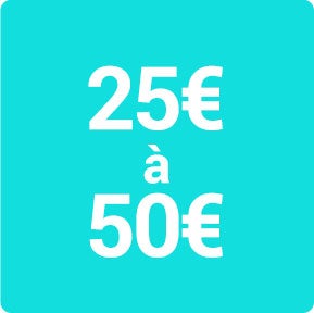 De 25&euro; &agrave; 50&euro;