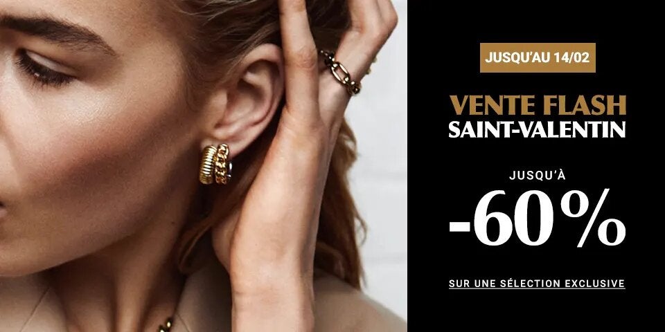 Offre Flash Saint Valentin : jusqu'à -60%