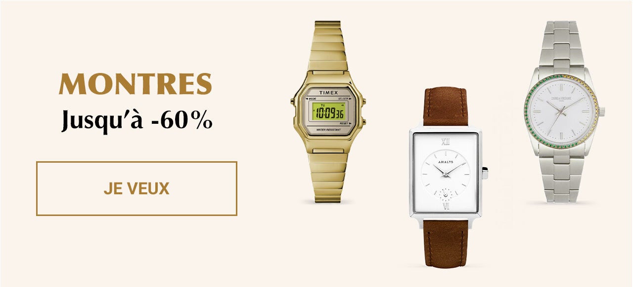 Montres jusqu'à -60%