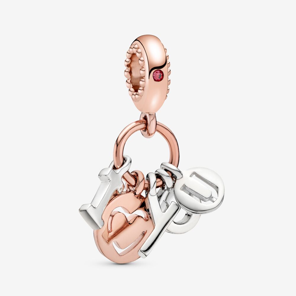 PANDORA Charm pendentif I Love You PANDORA Rose CHARMS ET PERLES FEMME