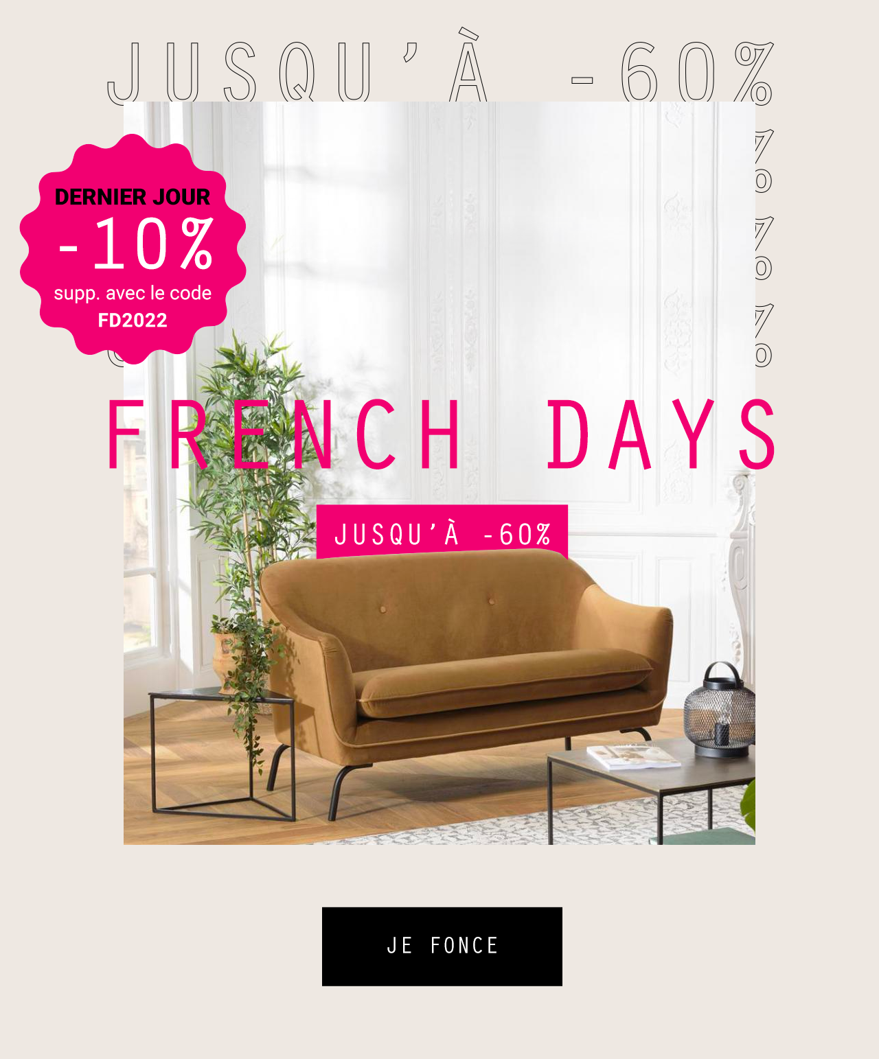French Days : jusqu'à -60% sur toute la sélection !