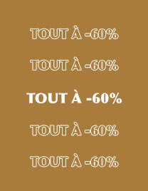 Ventes Privées : tout à -60% !