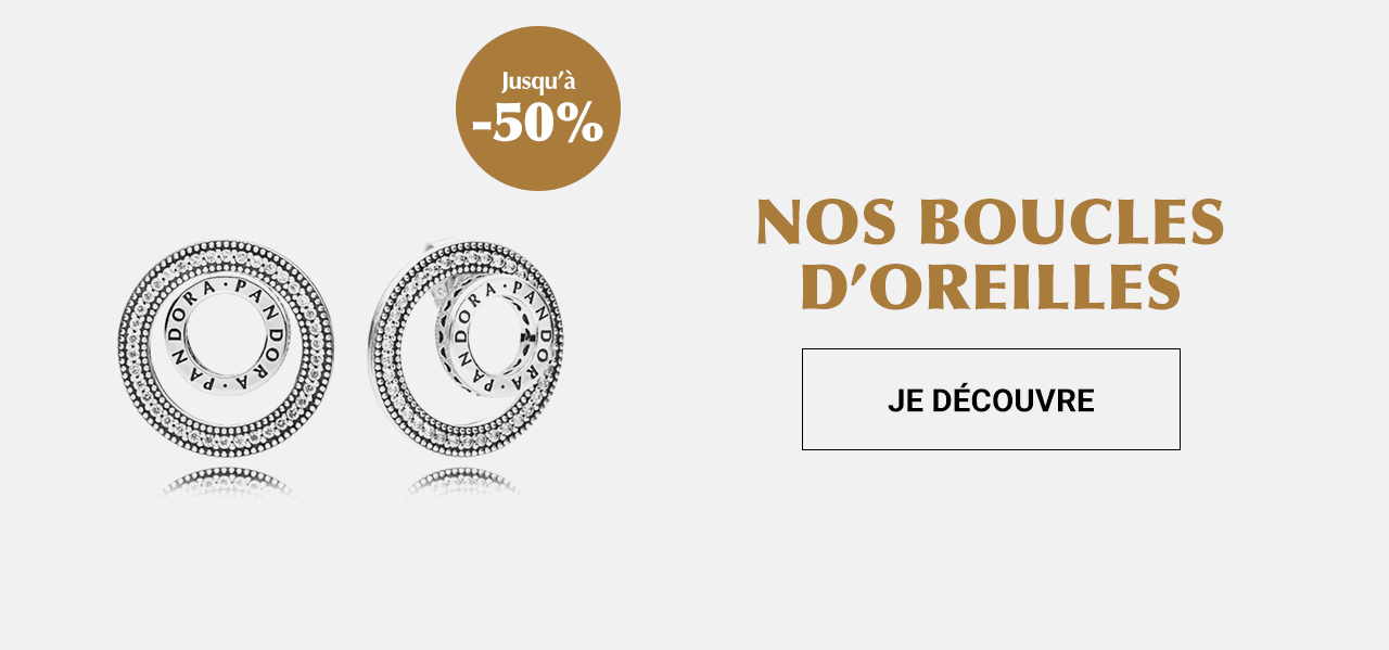 Soldes Boucles d'oreilles : jusqu'à -50% !