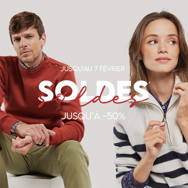 Jusqu'au 7 février Soldes jusqu'à -50%