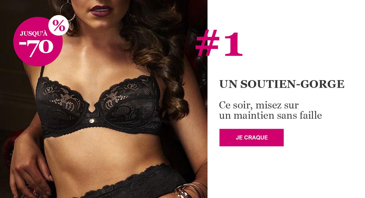 Soutien-gorge en soldes : jusqu'à -70% !
