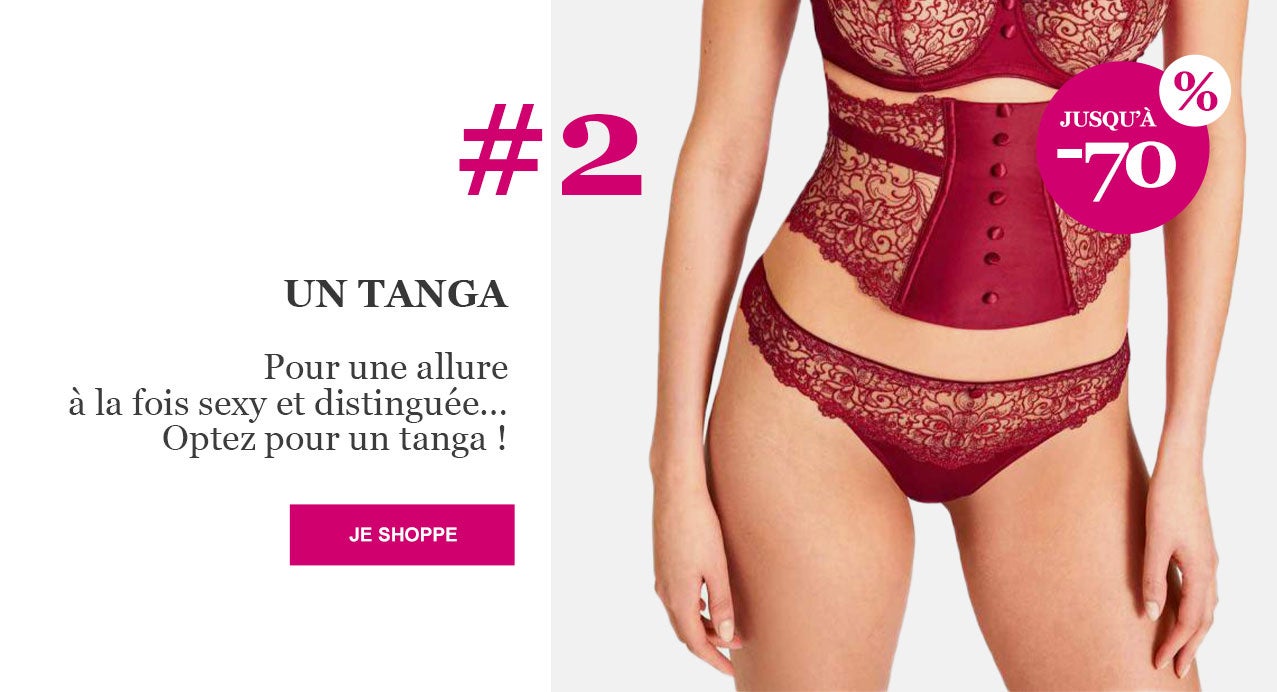 Strings & tangas en soldes : jusqu'à -70% !