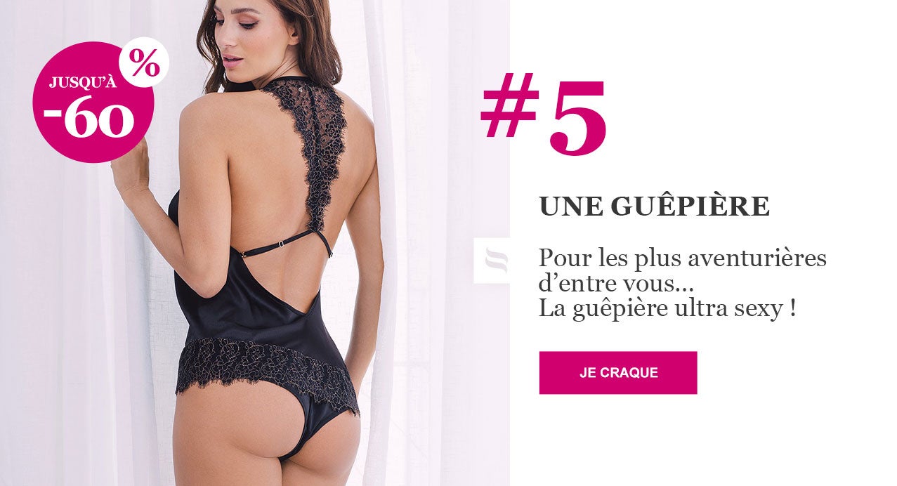 Guêpières en soldes : jusqu'à -70% !