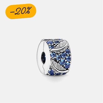 Charms Plume Recourbée et Pavé - Pandora