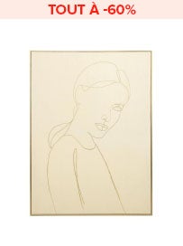 Toile Imprimé avec Cadre Femme