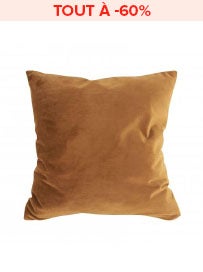 Coussin TENDER Velours Cognac