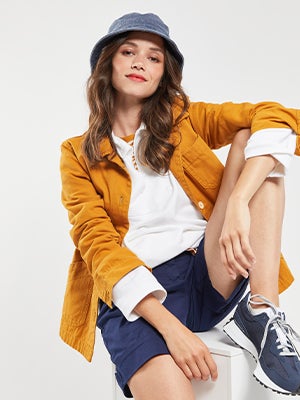 Jacke im Fischerlook – Baumwoll-Canvas