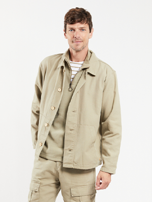 Jacke im Fischerlook – Baumwoll-Canvas