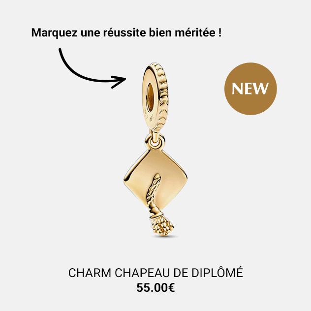 PANDORA Charm Pendant Pandora Moments - Chapeau de Diplômé