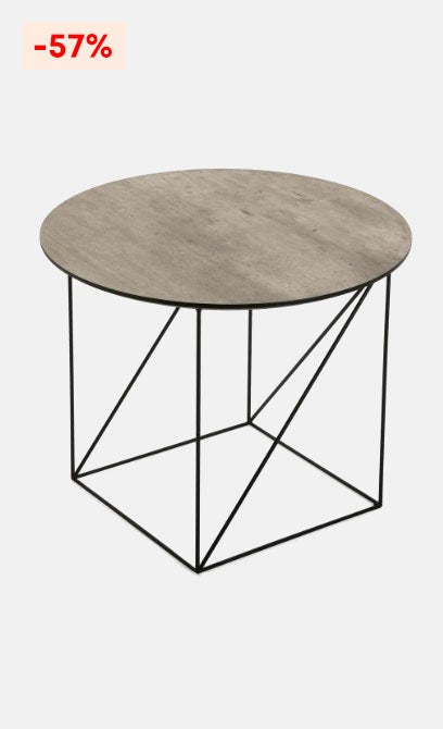 Table d'Appoint Métal Filaire Noir