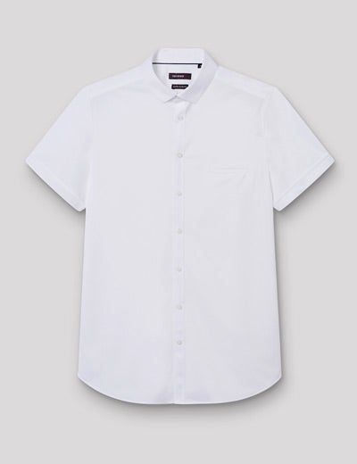 Chemise à manches courtes extraslim unie