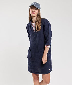 Robe vareuse - lin