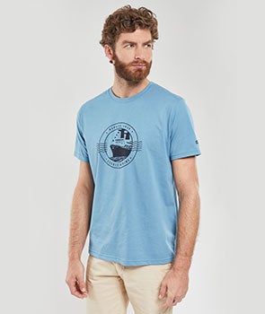 T-shirt "navire" - coton léger
