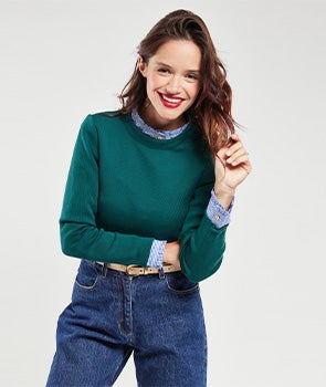 Pull marin uni "Briac" - laine 149,00 €