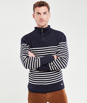 Pull camionneur rayé Héritage - laine 169,00 €