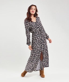 Robe longue fleurie - cupro 189,00 €