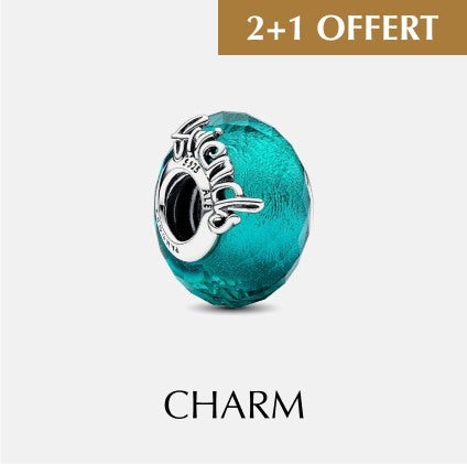 PANDORA  Charm Amitié Murano Facetté