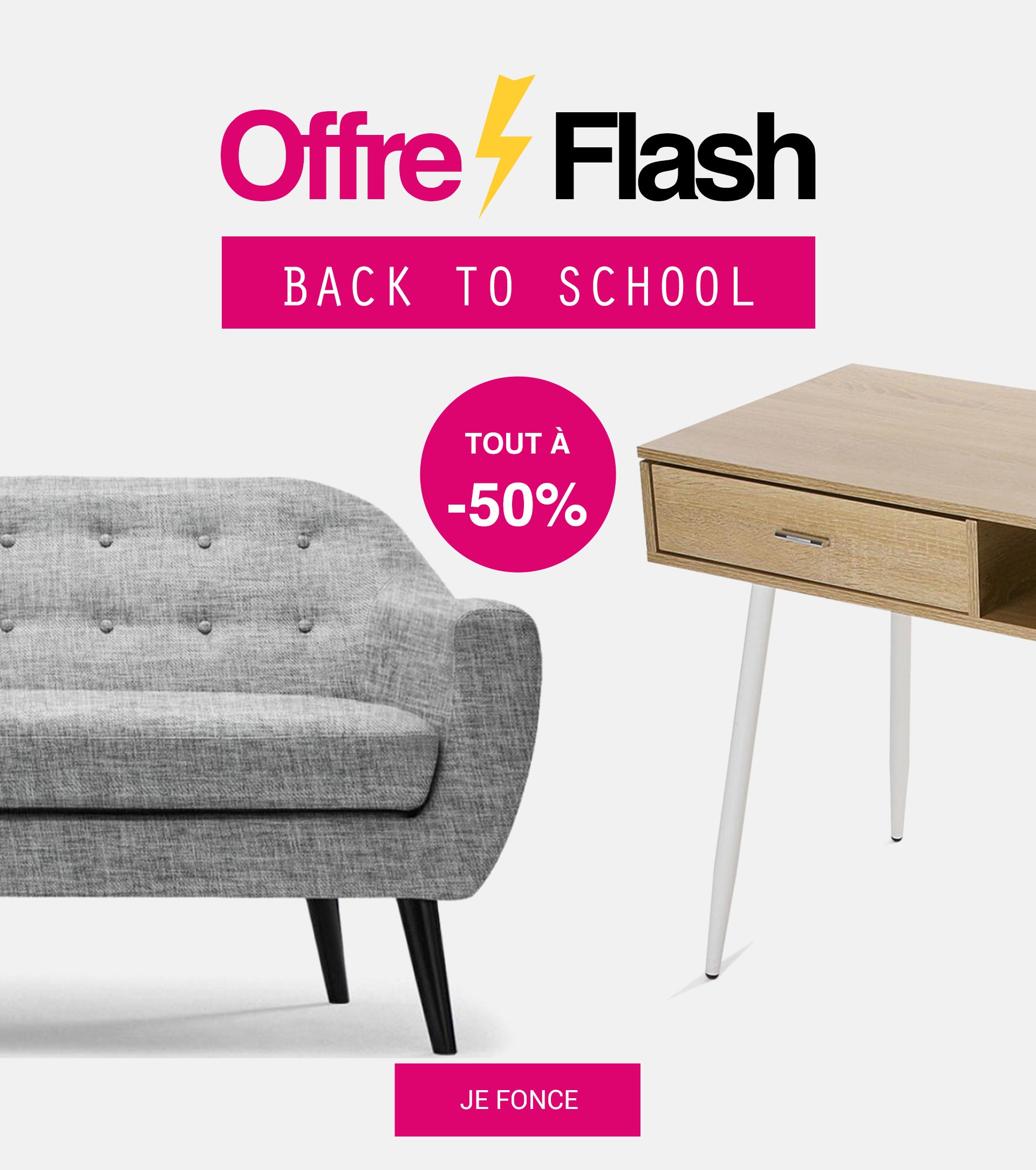 Opération Back to School : tout à -50% !
