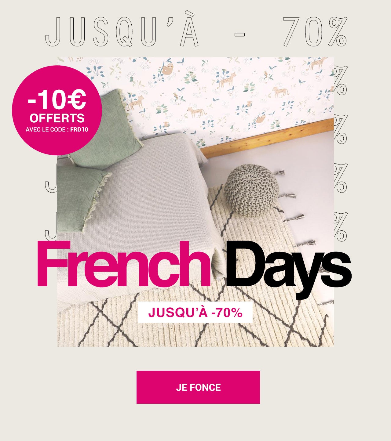 French Days : jusqu'à -70% sur toute la sélection !