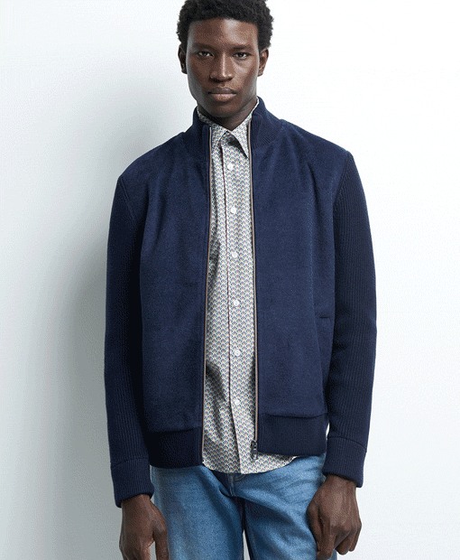 Cardigan zippé