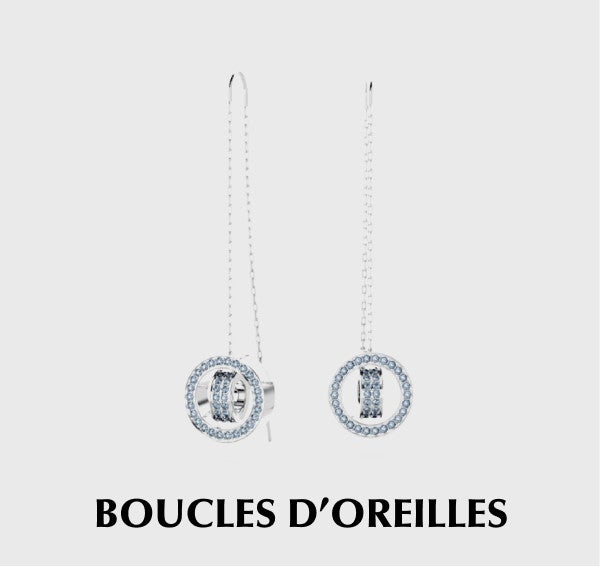 SWAROVSKI BIJOUX  Boucles d'oreilles Swarovski Mp Hollow 5663498 - PE Chain Mont/RHS