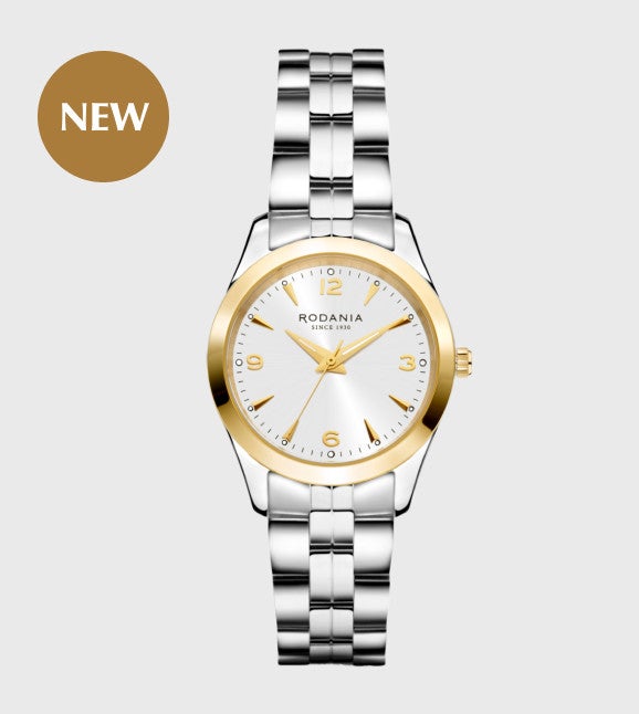 Montre femme Rodania Geneva R12008 - Bracelet Acier Argent