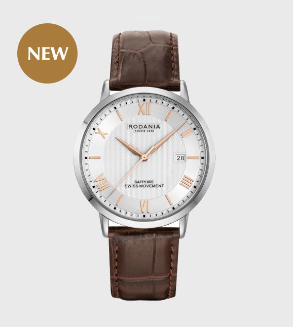 Montre Homme Rodania Sion R15009 - Bracelet Cuir Marron