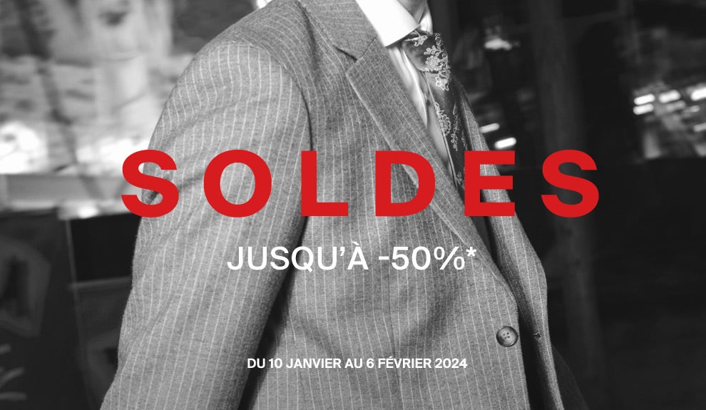 Soldes jusqu'à -50% sur la collection Automne-Hiver*