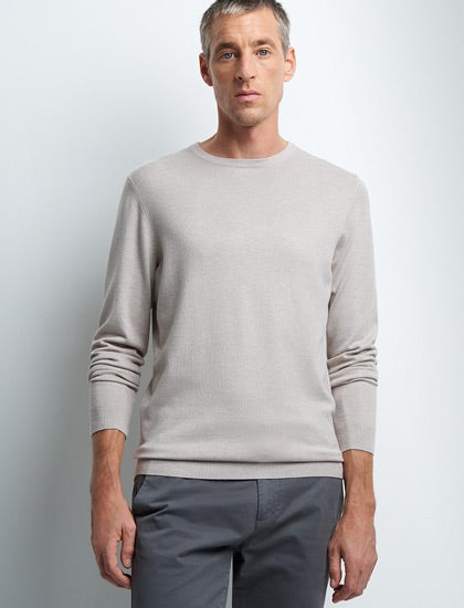 Pull col rond en viscose certifiée