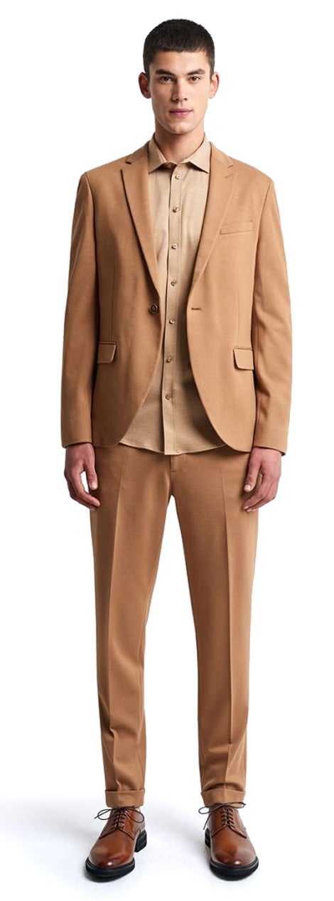 Costume 2 pièces extra-slim beige