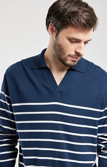 Pull col vareuse