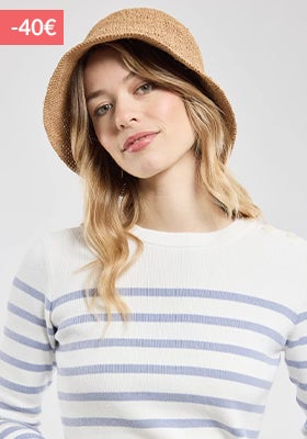 Pull marin rayé