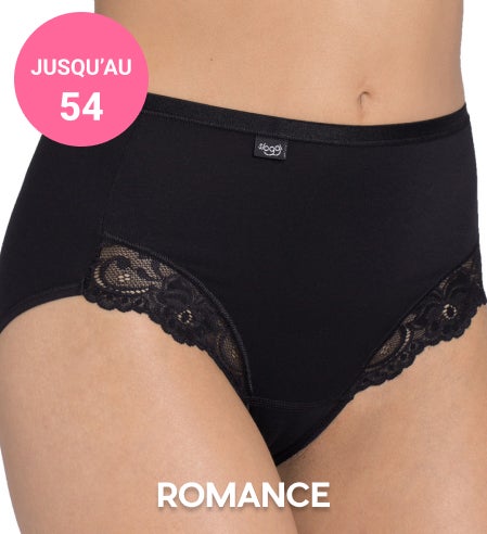 Culotte taille haute Sloggi Romance Noire