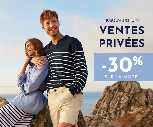 Ventes privées jusqu'au 25 juin | 30% de réduction*