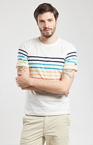 Gestreiftes T-Shirt – leichte Baumwolle