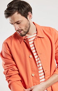 Jacke im Fischerlook – Baumwoll-Canvas