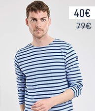 Marinière manches longues - coton épais | 40,00 €