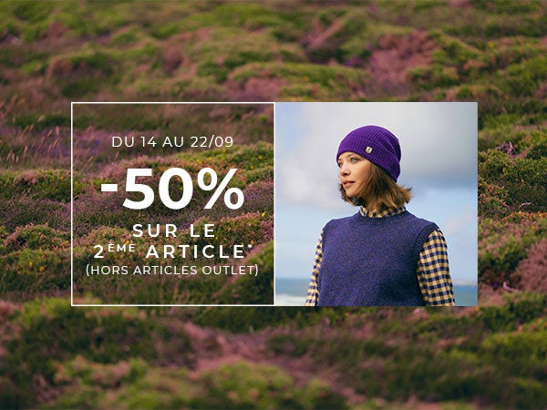 Du 14 au 22/09 -50% sur le 2ème article*