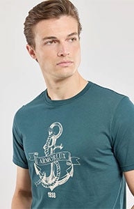 T-shirt sérigraphié "Ancre" - coton léger 35€