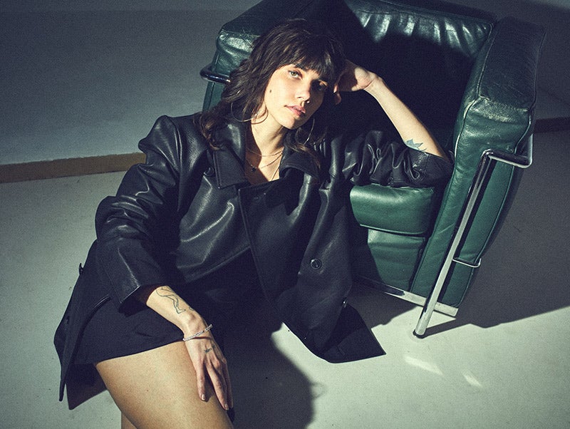 CABAN CUIR NOIR