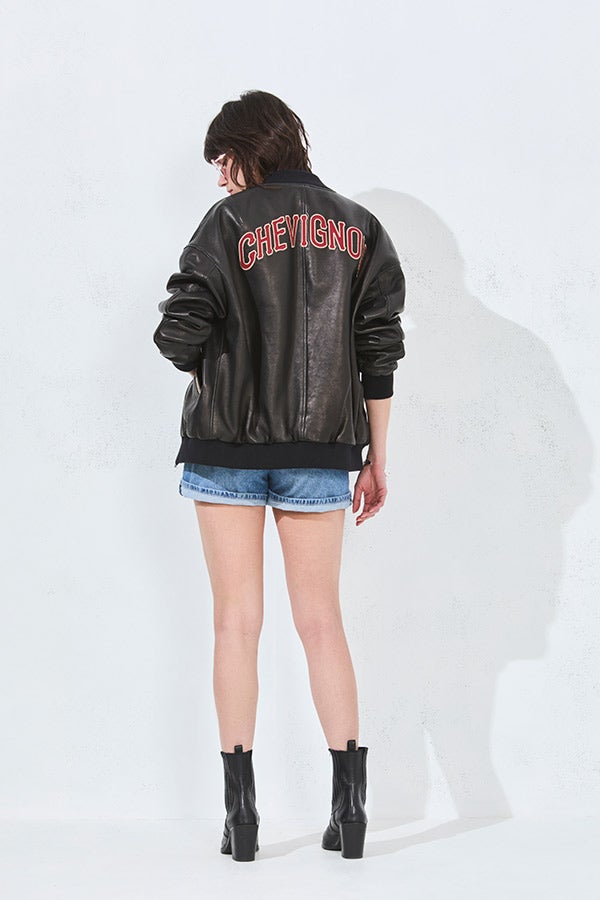 TEDDY CUIR NOIR