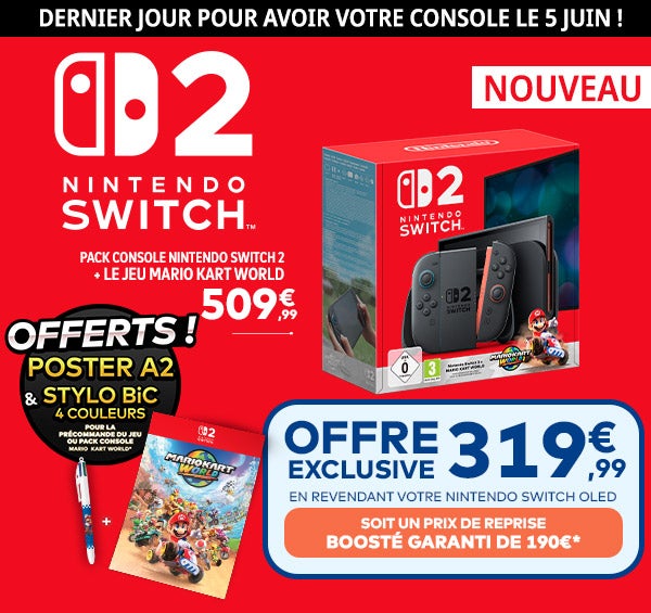 Dernier jour : votre console dispo le 5 juin !
